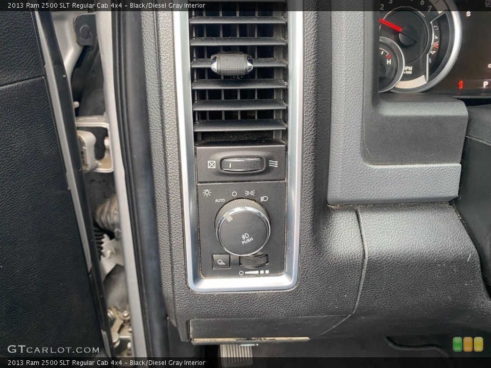 Black/Diesel Gray Interior Controls for the 2013 Ram 2500 SLT Regular Cab 4x4 #143140182
