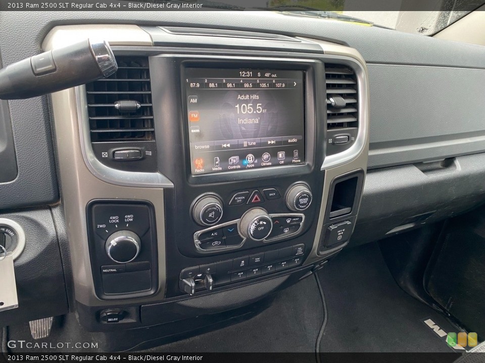 Black/Diesel Gray Interior Controls for the 2013 Ram 2500 SLT Regular Cab 4x4 #143140206