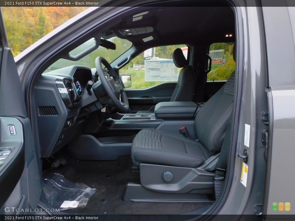 Black Interior Photo for the 2021 Ford F150 STX SuperCrew 4x4 #143140359