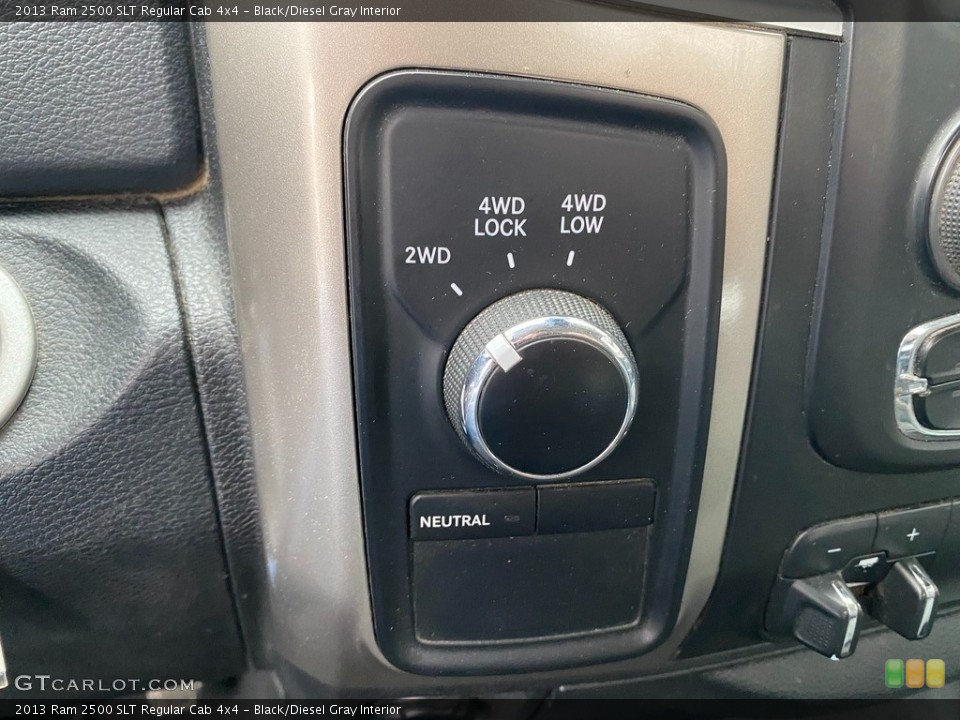 Black/Diesel Gray Interior Controls for the 2013 Ram 2500 SLT Regular Cab 4x4 #143140404