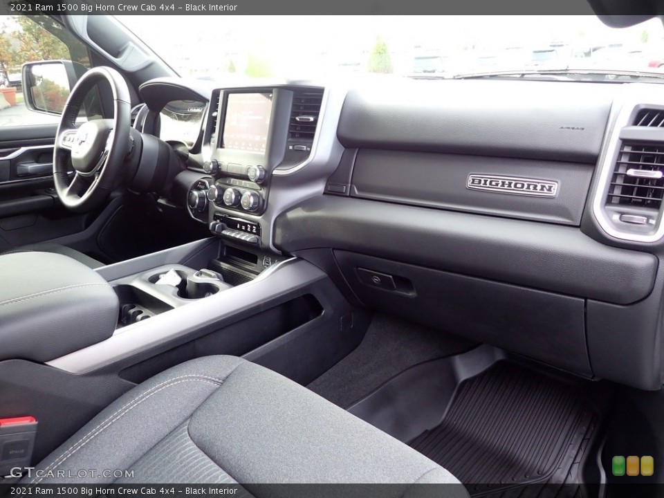 Black Interior Dashboard for the 2021 Ram 1500 Big Horn Crew Cab 4x4 #143140791
