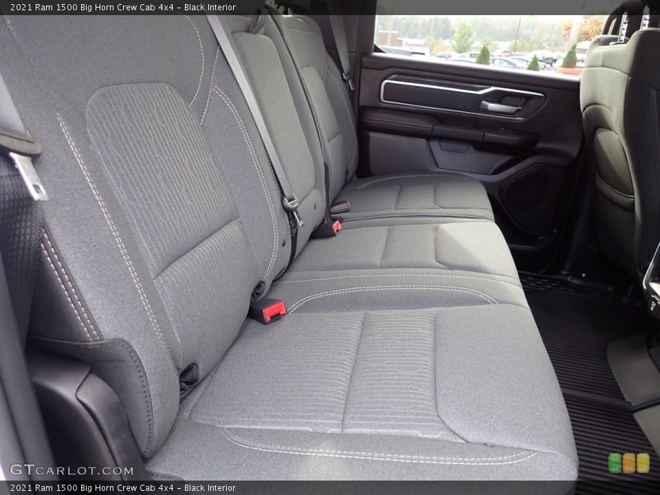 Black Interior Rear Seat for the 2021 Ram 1500 Big Horn Crew Cab 4x4 #143140831