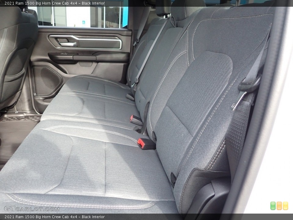 Black Interior Rear Seat for the 2021 Ram 1500 Big Horn Crew Cab 4x4 #143140899