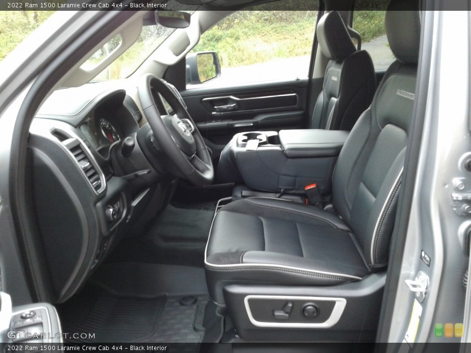 Black Interior Front Seat for the 2022 Ram 1500 Laramie Crew Cab 4x4 #143141232