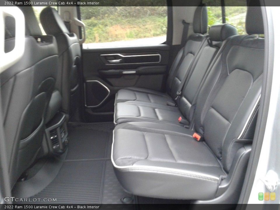 Black Interior Rear Seat for the 2022 Ram 1500 Laramie Crew Cab 4x4 #143141316