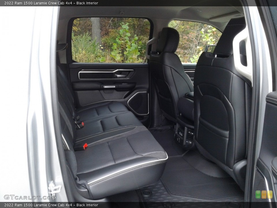Black Interior Rear Seat for the 2022 Ram 1500 Laramie Crew Cab 4x4 #143141361