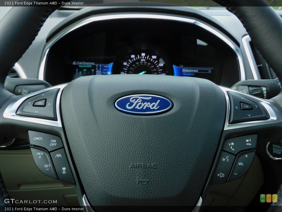 Dune Interior Steering Wheel for the 2021 Ford Edge Titanium AWD #143141368