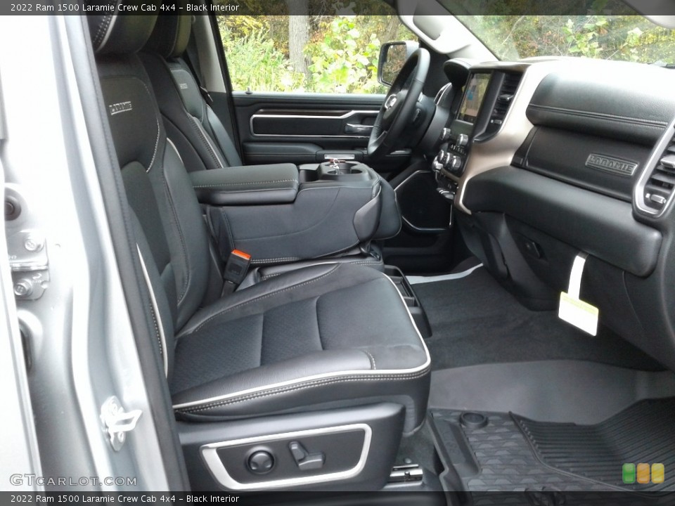 Black Interior Front Seat for the 2022 Ram 1500 Laramie Crew Cab 4x4 #143141396