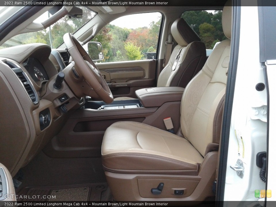 Mountain Brown/Light Mountain Brown Interior Photo for the 2022 Ram 2500 Limited Longhorn Mega Cab 4x4 #143141997