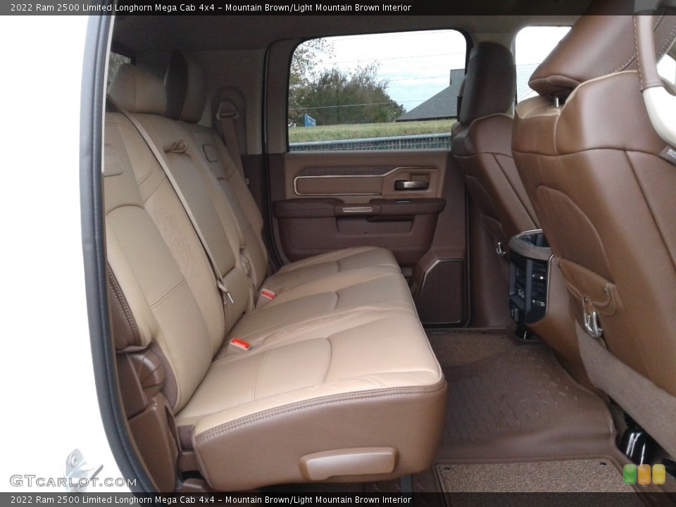 Mountain Brown/Light Mountain Brown Interior Rear Seat for the 2022 Ram 2500 Limited Longhorn Mega Cab 4x4 #143142123