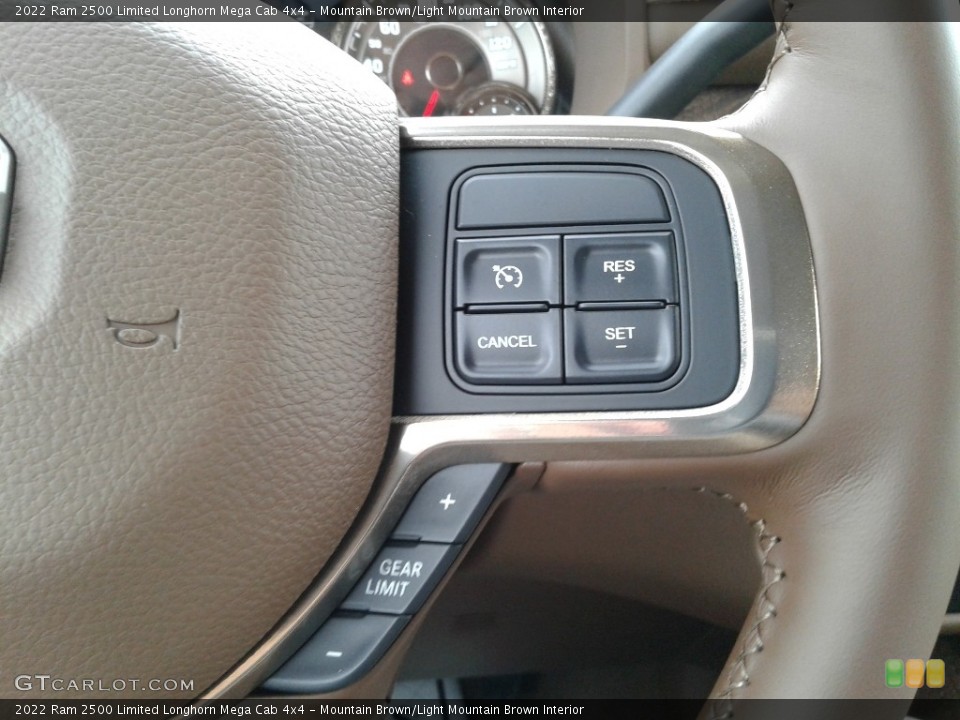 Mountain Brown/Light Mountain Brown Interior Steering Wheel for the 2022 Ram 2500 Limited Longhorn Mega Cab 4x4 #143142207