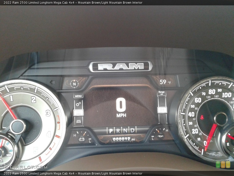 Mountain Brown/Light Mountain Brown Interior Gauges for the 2022 Ram 2500 Limited Longhorn Mega Cab 4x4 #143142228