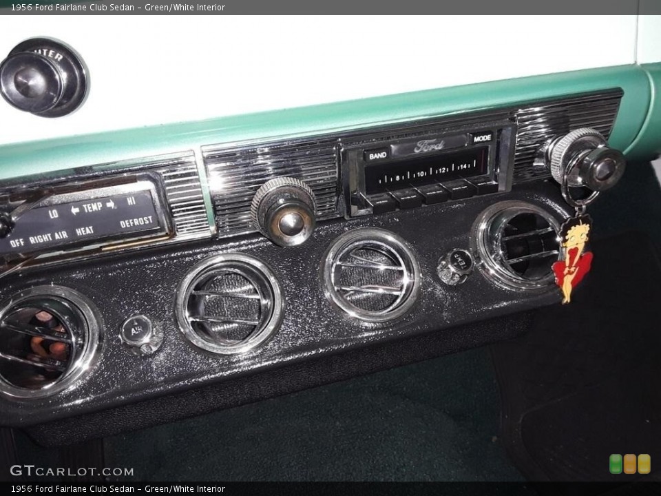 Green/White Interior Controls for the 1956 Ford Fairlane Club Sedan #143142507