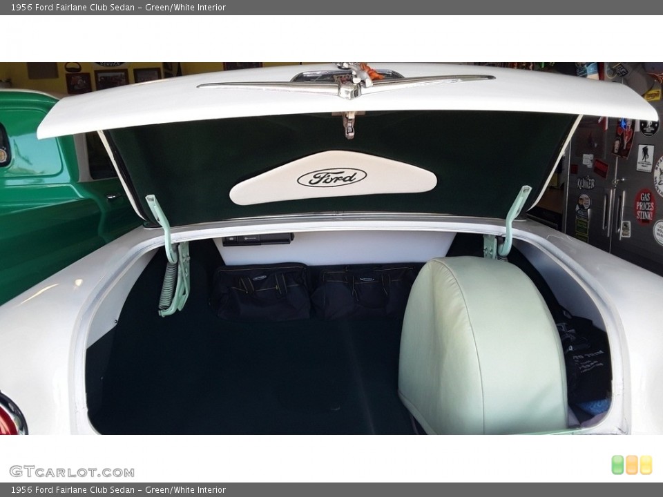 Green/White Interior Trunk for the 1956 Ford Fairlane Club Sedan #143142573