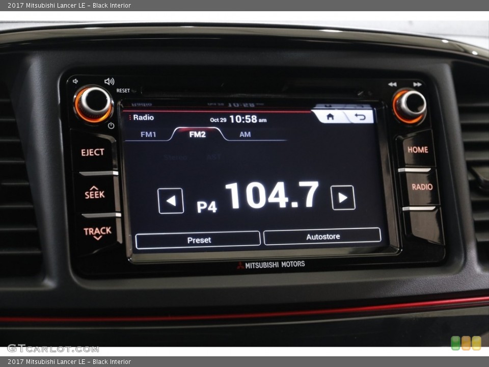 Black Interior Audio System for the 2017 Mitsubishi Lancer LE #143146273