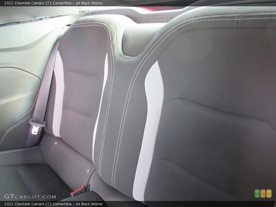 Jet Black Interior Rear Seat for the 2022 Chevrolet Camaro LT1 Convertible #143148706