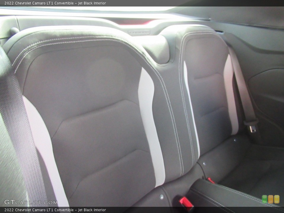 Jet Black Interior Rear Seat for the 2022 Chevrolet Camaro LT1 Convertible #143148724
