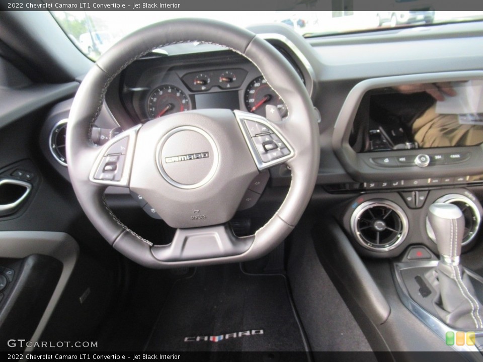 Jet Black Interior Dashboard for the 2022 Chevrolet Camaro LT1 Convertible #143148736