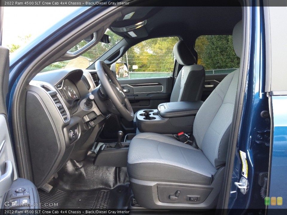 Black/Diesel Gray Interior Front Seat for the 2022 Ram 4500 SLT Crew Cab 4x4 Chassis #143149419