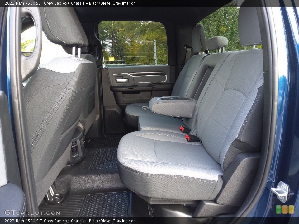 Black/Diesel Gray Interior Rear Seat for the 2022 Ram 4500 SLT Crew Cab 4x4 Chassis #143149509