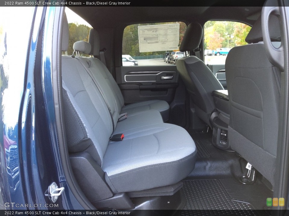 Black/Diesel Gray Interior Rear Seat for the 2022 Ram 4500 SLT Crew Cab 4x4 Chassis #143149569