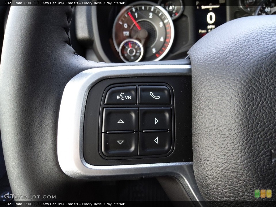 Black/Diesel Gray Interior Steering Wheel for the 2022 Ram 4500 SLT Crew Cab 4x4 Chassis #143149683