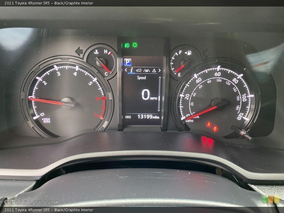 Black/Graphite Interior Gauges for the 2021 Toyota 4Runner SR5 #143150181