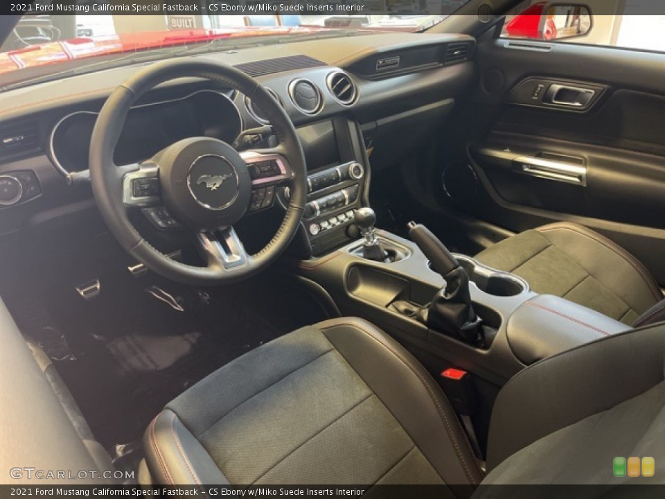 CS Ebony w/Miko Suede Inserts Interior Photo for the 2021 Ford Mustang California Special Fastback #143150619