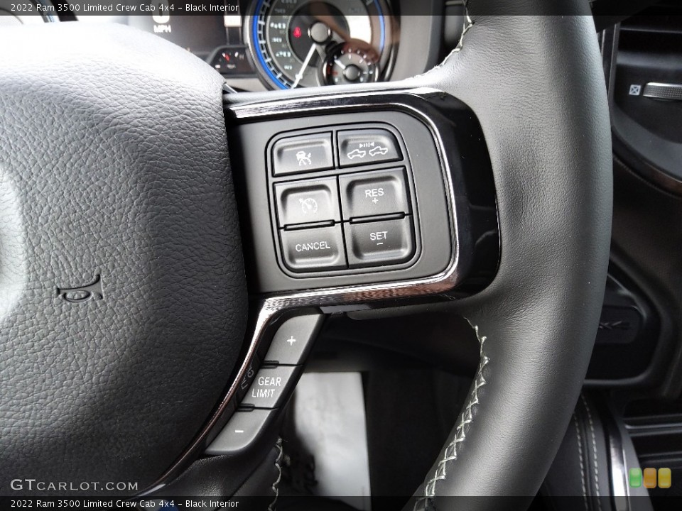 Black Interior Steering Wheel for the 2022 Ram 3500 Limited Crew Cab 4x4 #143150640