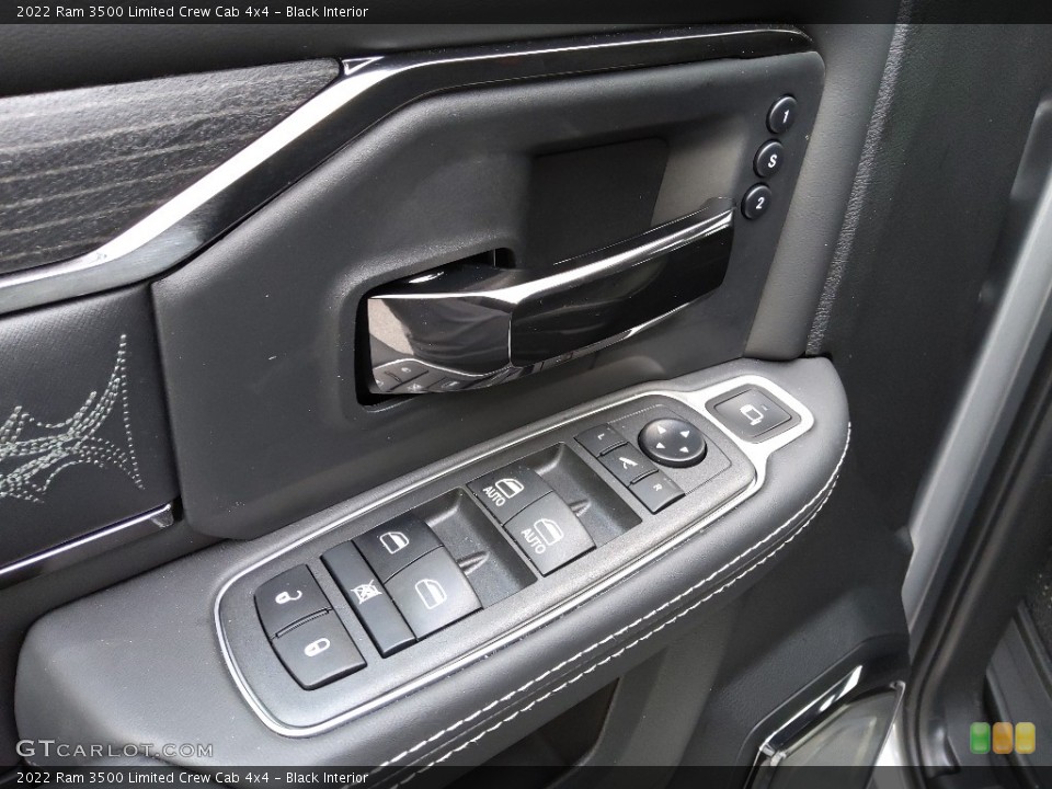 Black Interior Door Panel for the 2022 Ram 3500 Limited Crew Cab 4x4 #143151072