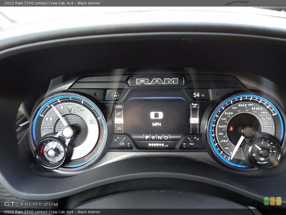 Black Interior Gauges for the 2022 Ram 3500 Limited Crew Cab 4x4 #143151189