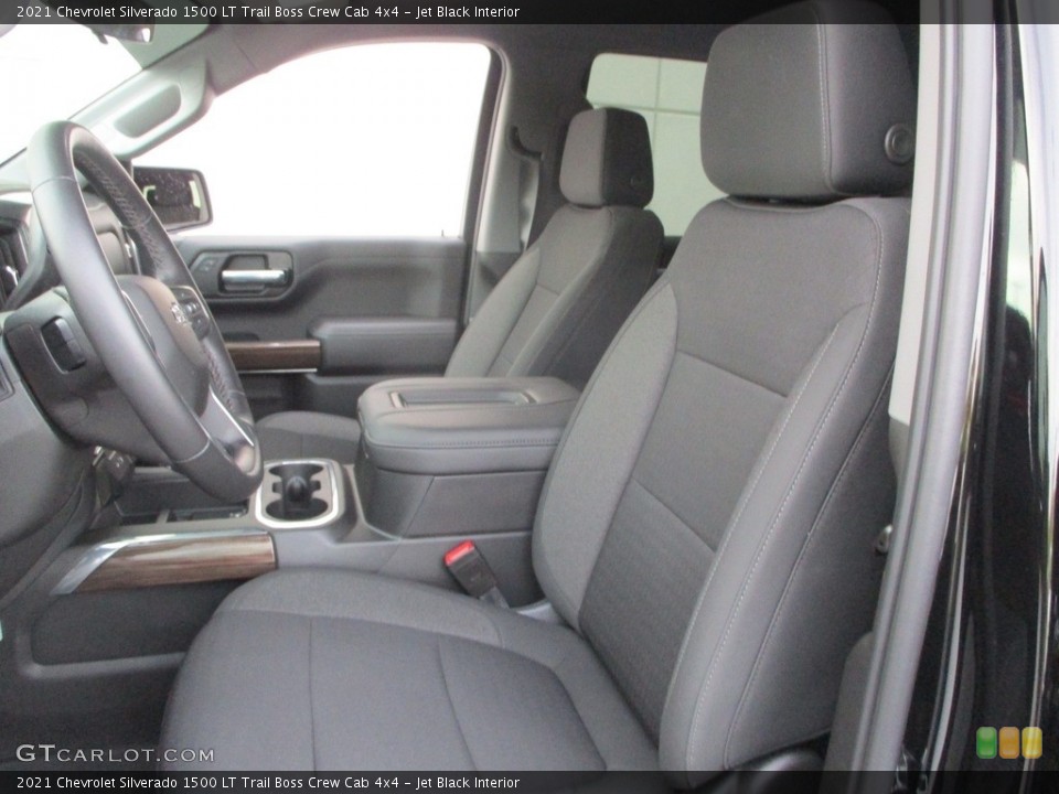 Jet Black Interior Front Seat for the 2021 Chevrolet Silverado 1500 LT Trail Boss Crew Cab 4x4 #143154741