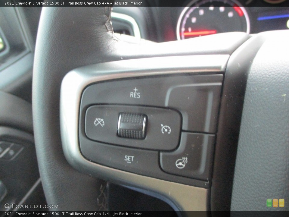 Jet Black Interior Steering Wheel for the 2021 Chevrolet Silverado 1500 LT Trail Boss Crew Cab 4x4 #143154888