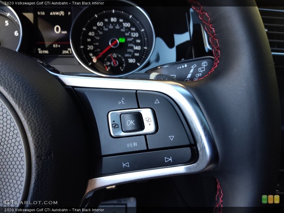 Titan Black Interior Steering Wheel for the 2020 Volkswagen Golf GTI Autobahn #143156043