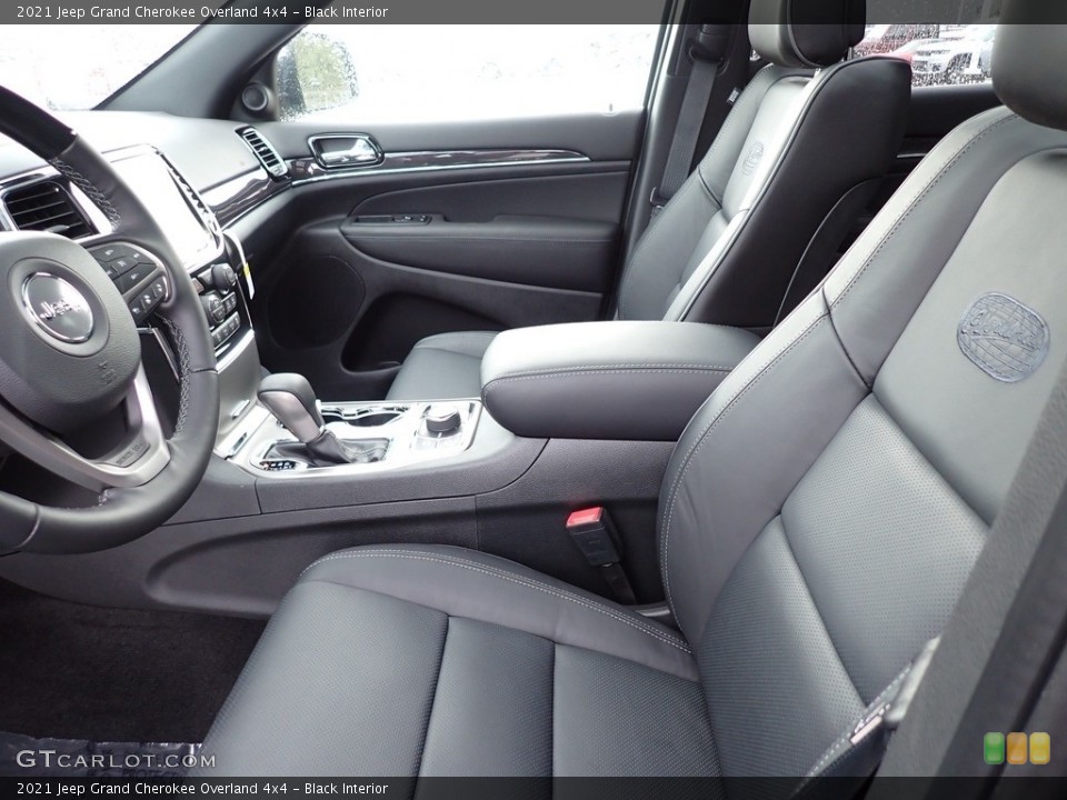Black Interior Front Seat for the 2021 Jeep Grand Cherokee Overland 4x4 #143156373