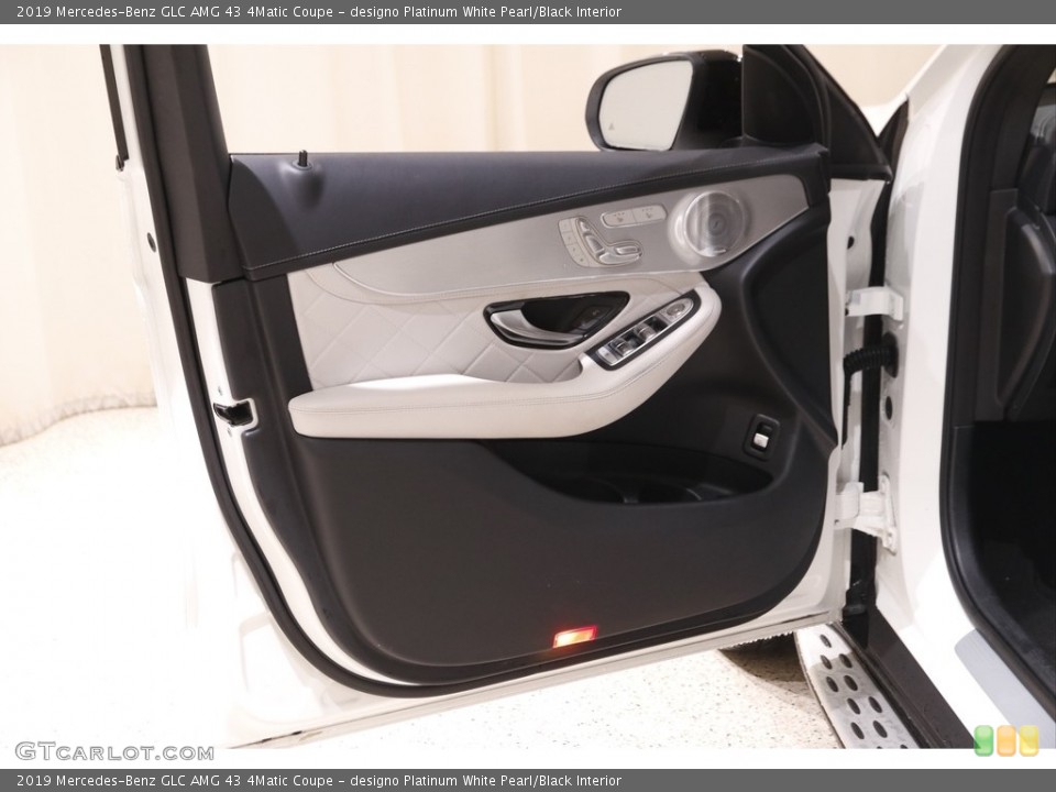 designo Platinum White Pearl/Black Interior Door Panel for the 2019 Mercedes-Benz GLC AMG 43 4Matic Coupe #143160491