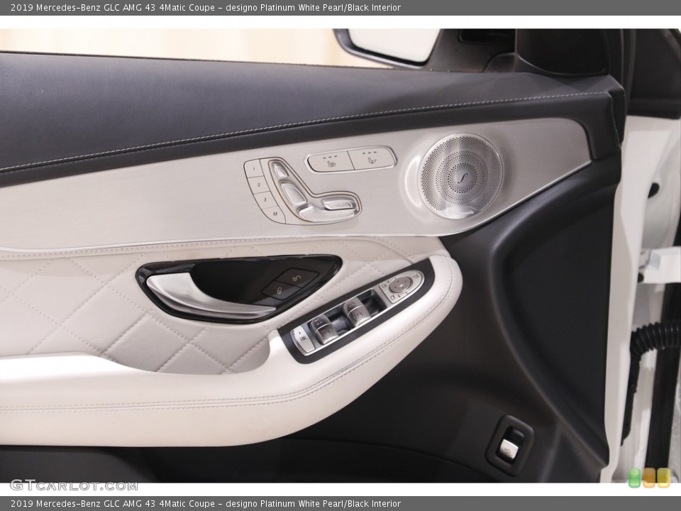 designo Platinum White Pearl/Black Interior Door Panel for the 2019 Mercedes-Benz GLC AMG 43 4Matic Coupe #143160512