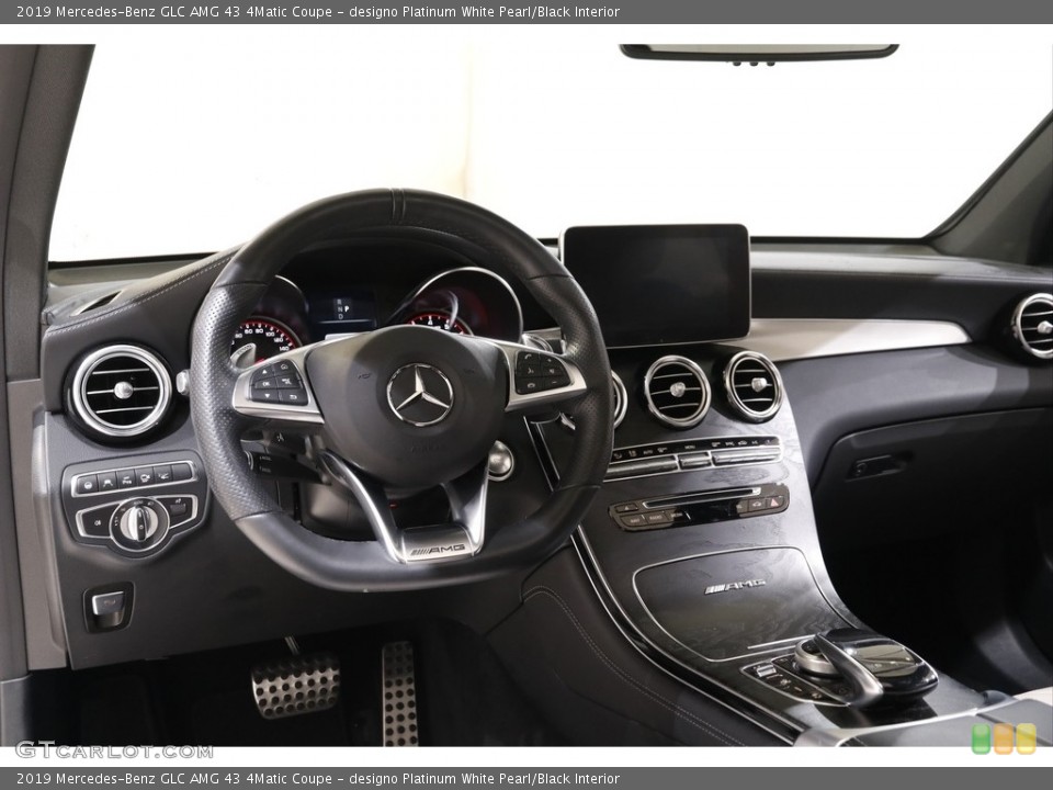 designo Platinum White Pearl/Black Interior Dashboard for the 2019 Mercedes-Benz GLC AMG 43 4Matic Coupe #143160554