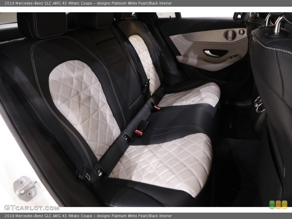 designo Platinum White Pearl/Black Interior Rear Seat for the 2019 Mercedes-Benz GLC AMG 43 4Matic Coupe #143160806