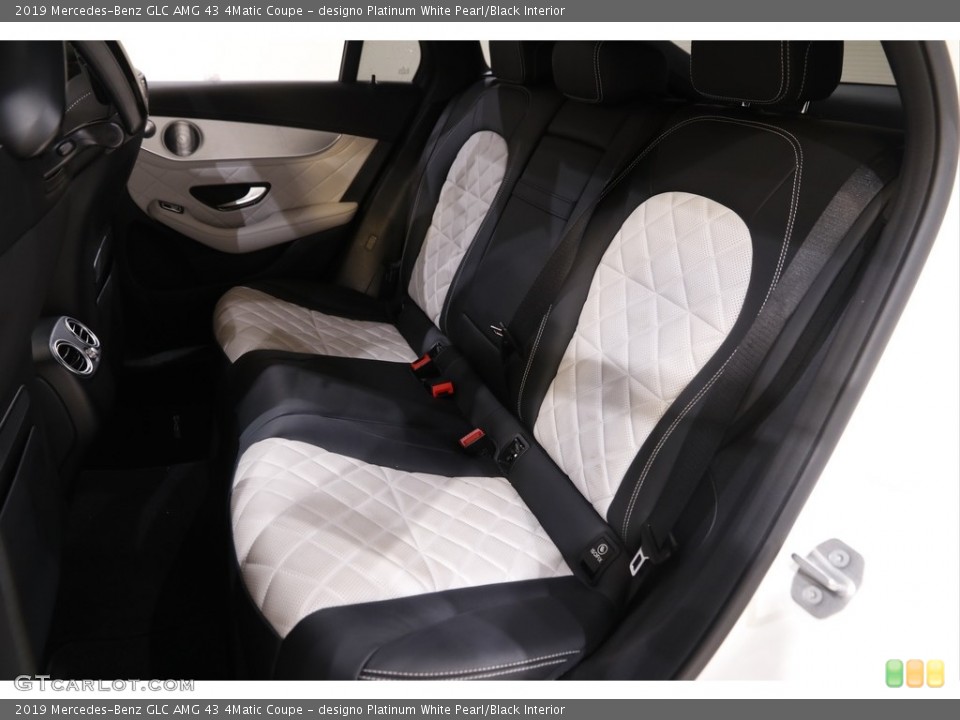 designo Platinum White Pearl/Black Interior Rear Seat for the 2019 Mercedes-Benz GLC AMG 43 4Matic Coupe #143160830