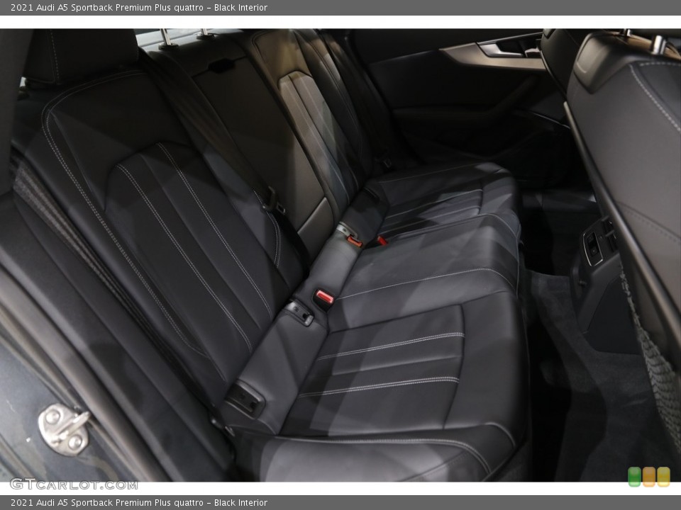 Black Interior Rear Seat for the 2021 Audi A5 Sportback Premium Plus quattro #143161271
