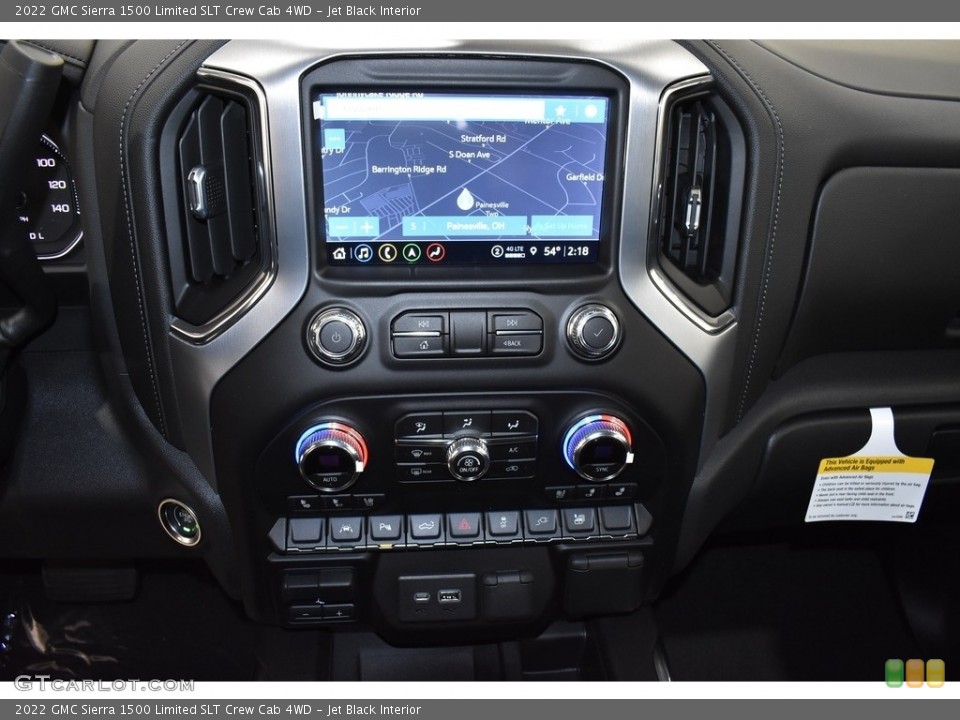 Jet Black Interior Controls for the 2022 GMC Sierra 1500 Limited SLT Crew Cab 4WD #143161358