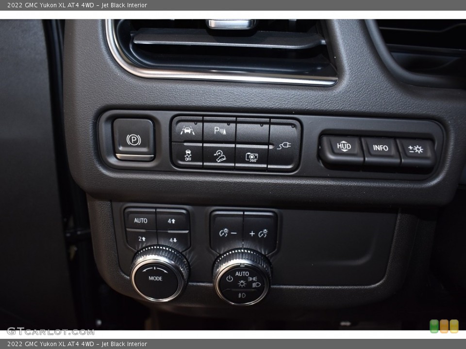 Jet Black Interior Controls for the 2022 GMC Yukon XL AT4 4WD #143161601
