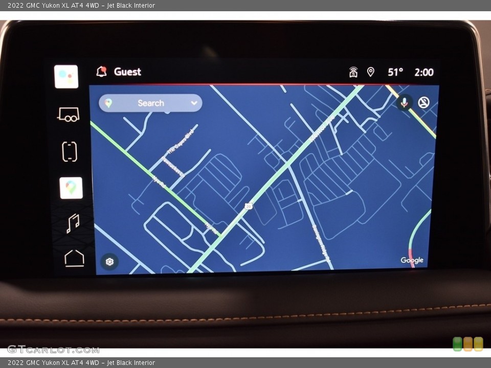 Jet Black Interior Navigation for the 2022 GMC Yukon XL AT4 4WD #143161660