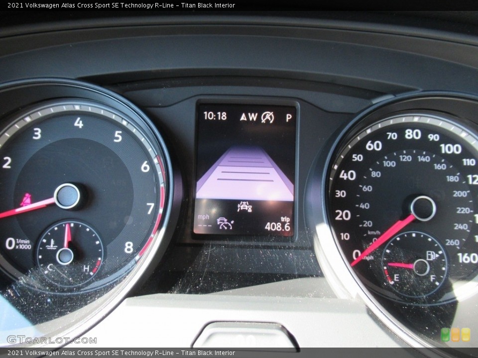 Titan Black Interior Gauges for the 2021 Volkswagen Atlas Cross Sport SE Technology R-Line #143161736