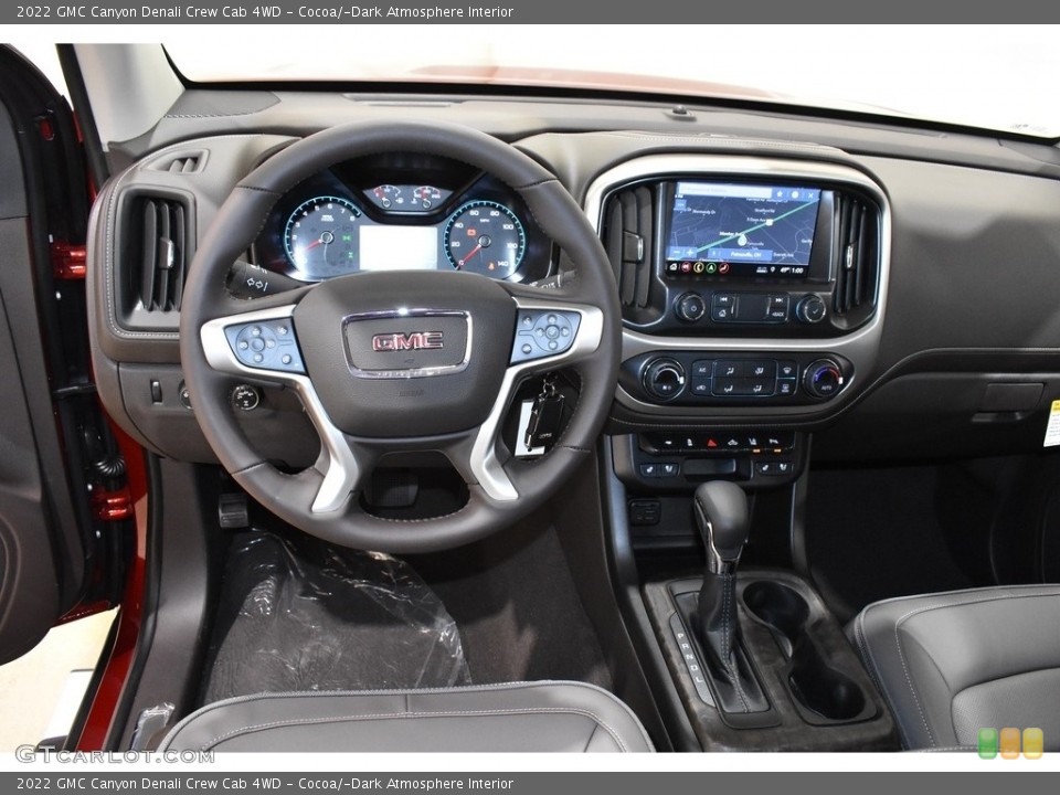 Cocoa/­Dark Atmosphere Interior Dashboard for the 2022 GMC Canyon Denali Crew Cab 4WD #143161906