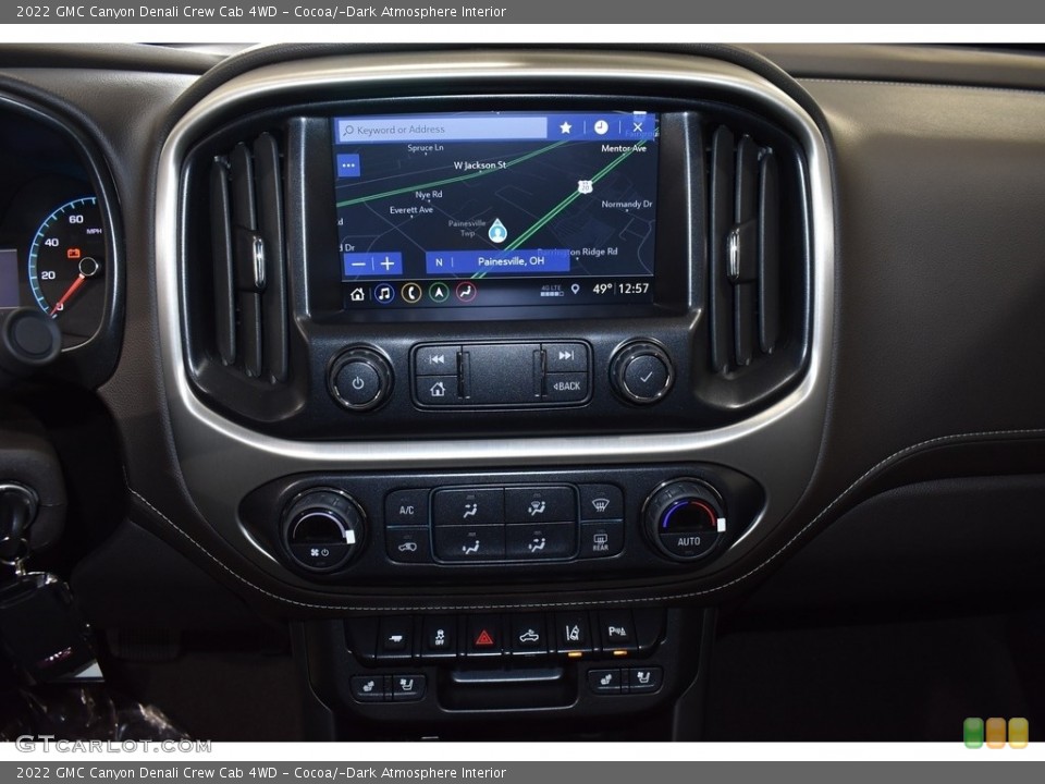 Cocoa/­Dark Atmosphere Interior Navigation for the 2022 GMC Canyon Denali Crew Cab 4WD #143161928