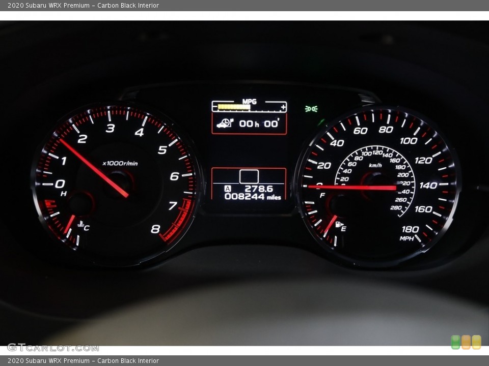 Carbon Black Interior Gauges for the 2020 Subaru WRX Premium #143162411