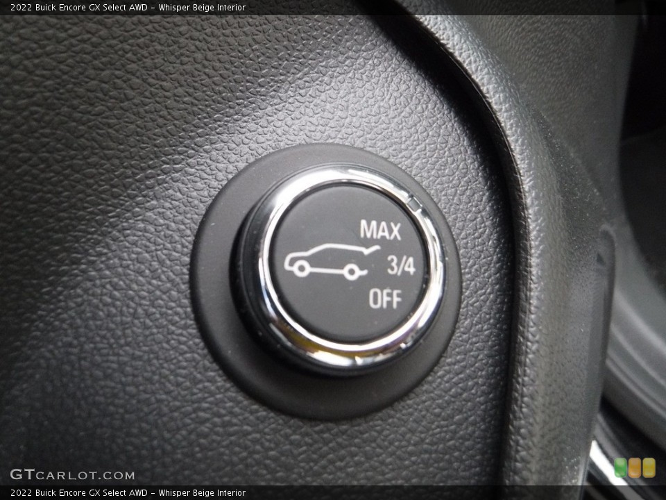 Whisper Beige Interior Controls for the 2022 Buick Encore GX Select AWD #143163476