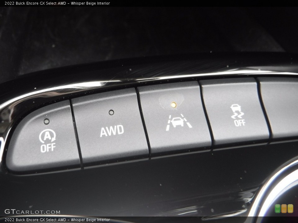 Whisper Beige Interior Controls for the 2022 Buick Encore GX Select AWD #143163515
